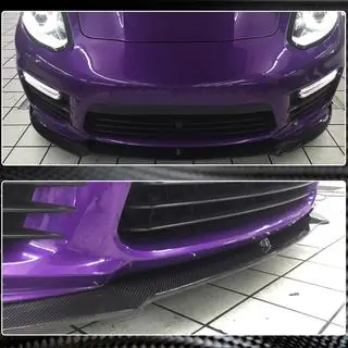 Передняя губа бампера V1 (для Turbo/Turbo S/GTS) фото 4