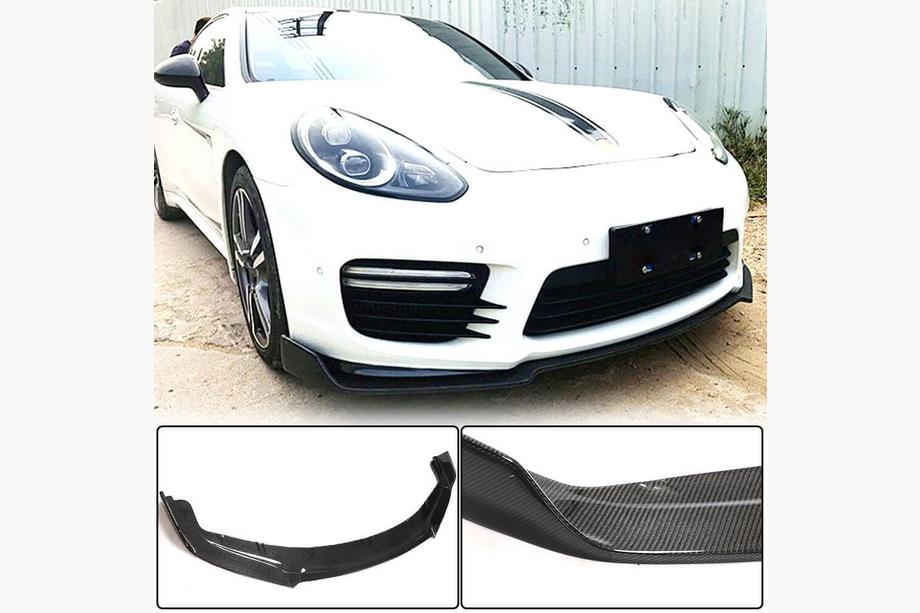 Porsche Panamera 2009-2016 гг. Передний бампер Лип V2 (для Turbo/Turbo S/GTS) Image