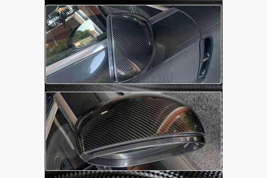 Porsche Panamera 2016-2023 гг. Накладки на Зеркала (2016-2020, Карбон) Фото 3