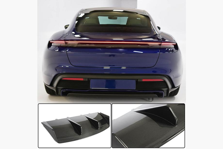 Диффузор заднего бампера (для 2019-2024 Turbo S SD, Карбон) Image
