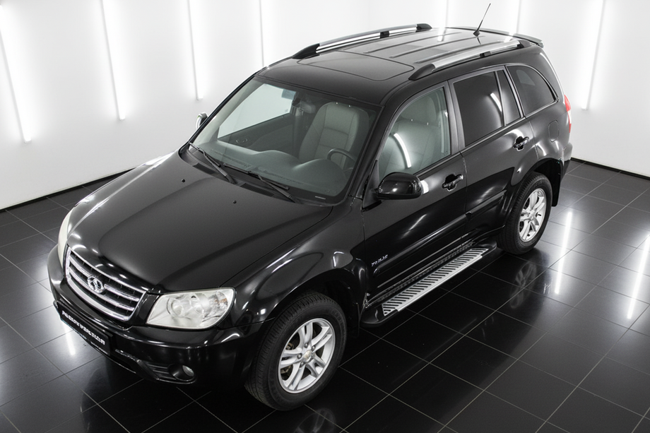 Chery Tiggo 1 2005-2016 гг. Боковые Подножки Line-Type (2 шт., Алюминиевый Профиль) Image