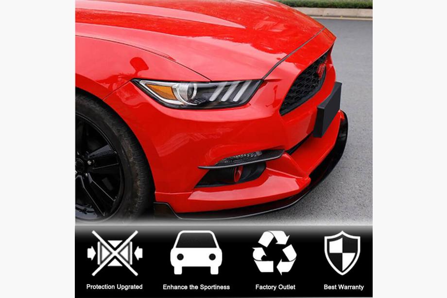 Ford Mustang 2015-2023 гг. Карбоновые Накладки на Противотуманки V1 (2015-2017) Фото 2
