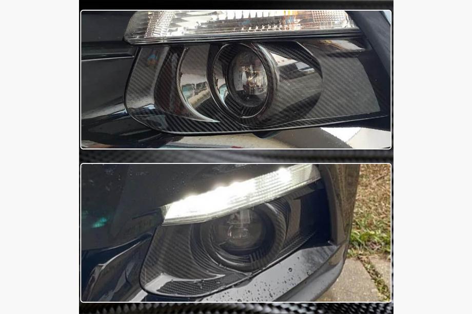 Ford Mustang 2015-2023 гг. Карбоновые Накладки на Противотуманки V2 (2015-2017) Фото 4