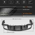 Диффузор заднего бампера V1 (2015-2017, Карбон) фото 5