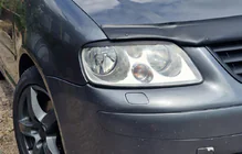 Volkswagen Caddy 2004-2010 гг. Реснички на фары (черные) фото 11