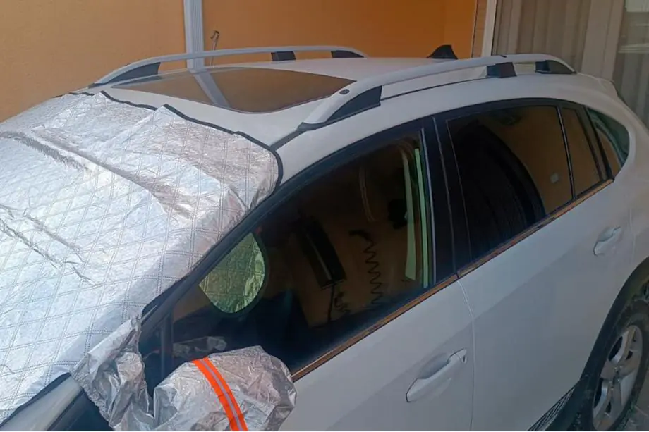 Subaru XV 2011-2017 гг. Рейлинги CROWN (серый мат)