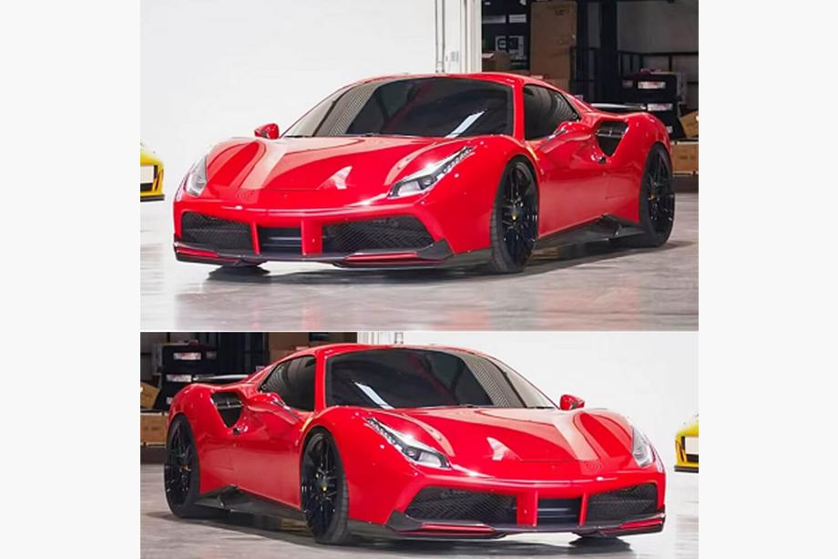 Ferrari 488 GTB 2015-2019 гг. Карбоновые Флапсы Переднего Бампера (2015-2019) Фото 2