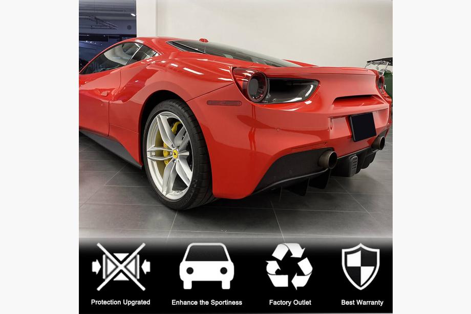 Ferrari 488 GTB 2015-2019 гг. Накладки на Задние Фонари (2015-2017, Карбон) Фото 2