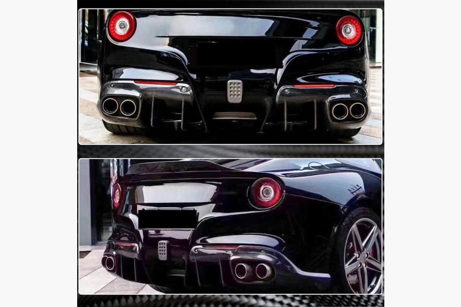 Ferrari F12 Berlinetta 2012-2017 гг. Диффузор заднего бампера (2012-2014, Карбон) Фото 4