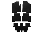 Hyundai Santa Fe 4 2018-2023 гг. Коврики EVA (3 ряда, для Grand, Черный) фото 1