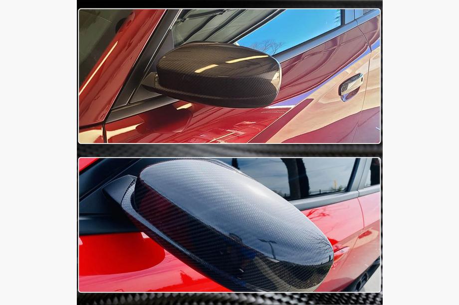 Dodge Charger 2010-2023 гг. Карбоновые Накладки на Зеркала Фото 3