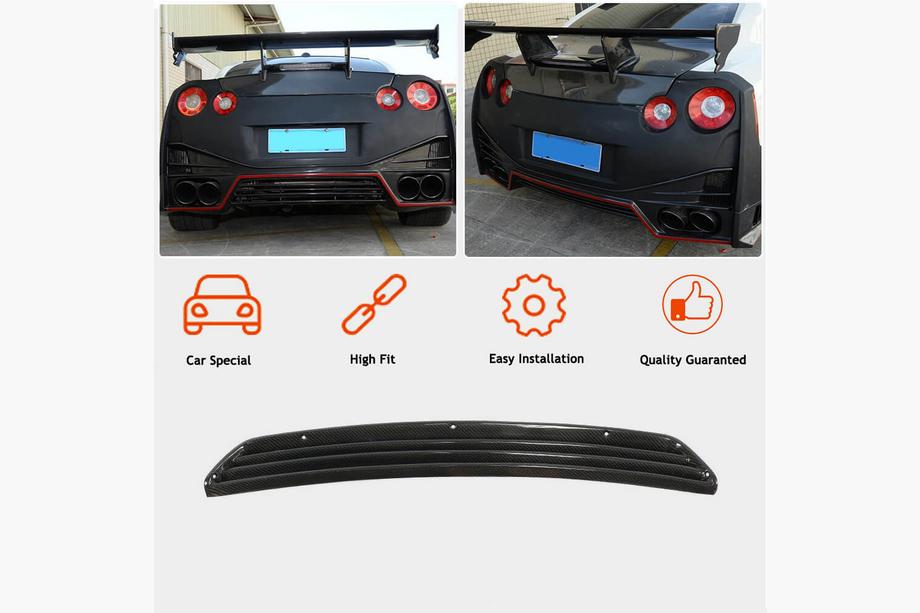 Nissan GT-R 2008-2025 гг. Диффузор заднего бампера (2009-2015, Карбон) Фото 2