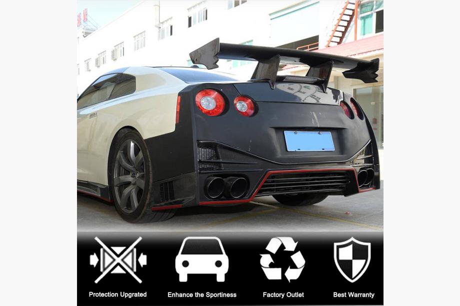 Nissan GT-R 2008-2025 гг. Диффузор заднего бампера (2009-2015, Карбон) Фото 3