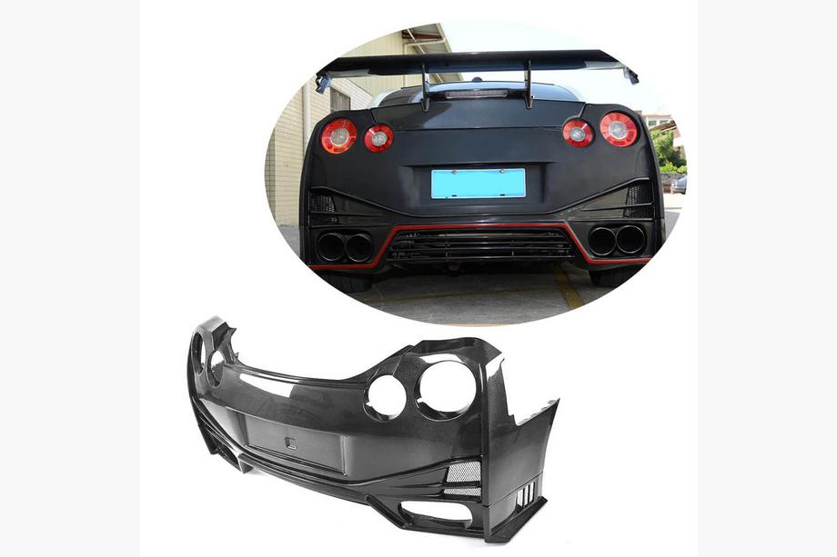 Nissan GT-R 2008-2025 гг. Задний Бампер (2009-2015, Карбон) Image
