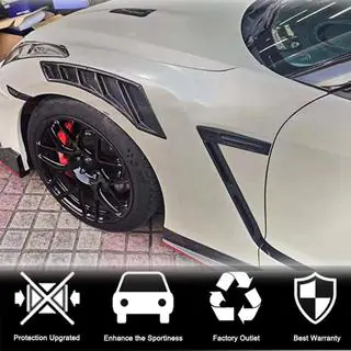 Карбоновые накладки на передние крылья (2009-2015) Nissan GT-R 2008-2025 гг. фото 2