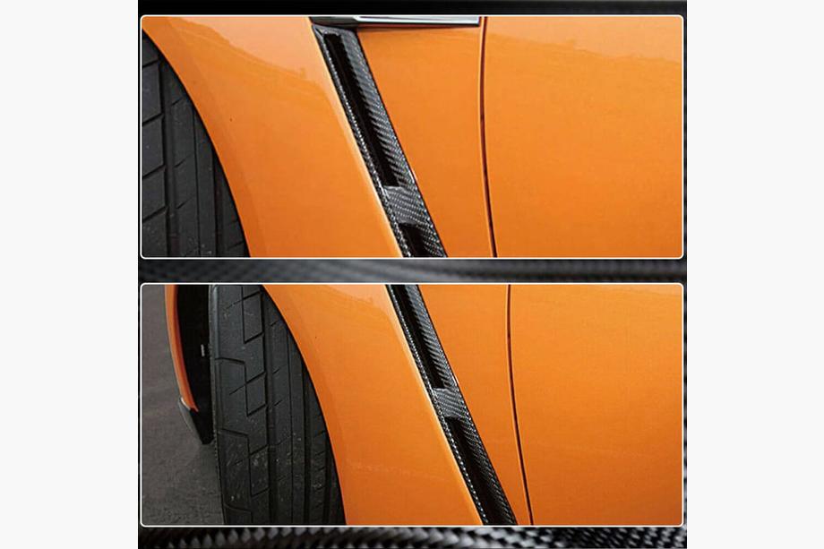 Nissan GT-R 2008-2025 гг. Карбоновые накладки на передние крылья (2009-2015) Фото 3