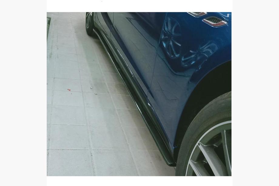 Maserati Ghibli 2013-2023 гг. Боковые Пороги V1 (для Base/S/S Q4, Карбон) Фото 2