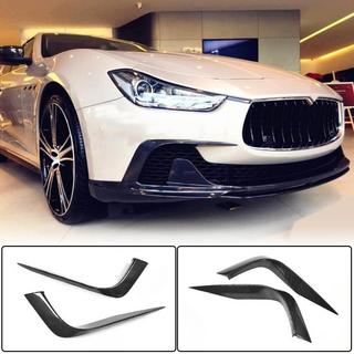 Maserati Ghibli 2013-2023 рр. Накладки на передний бампер (для Base/S/S Q4 2013-2017, Карбон)