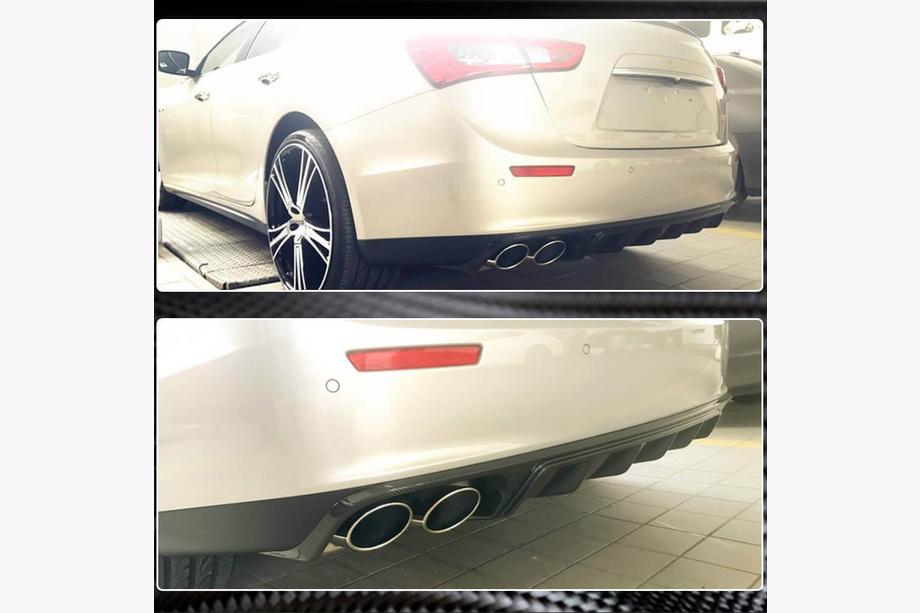 Maserati Ghibli 2013-2023 гг. Диффузор заднего бампера (Base/S/S Q4 2013-2017, Карбон) Фото 4