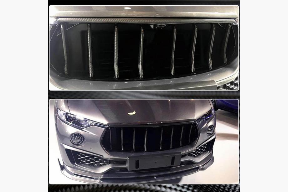 Maserati Levante 2016- гг. Накладка на решетку радиатора (для Base/S, карбон) Фото 3