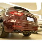Maserati Levante 2016- гг. Диффузор заднего бампера V2 (для Base/S, Карбон) фото 4