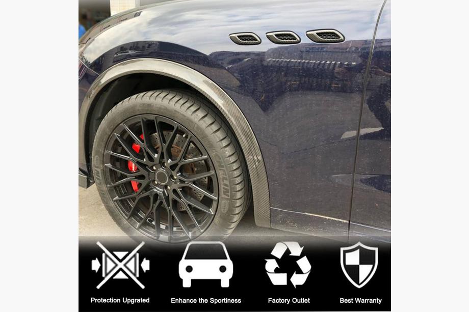 Maserati Levante 2016- гг. Накладки на передние крылья (Карбон) Фото 2