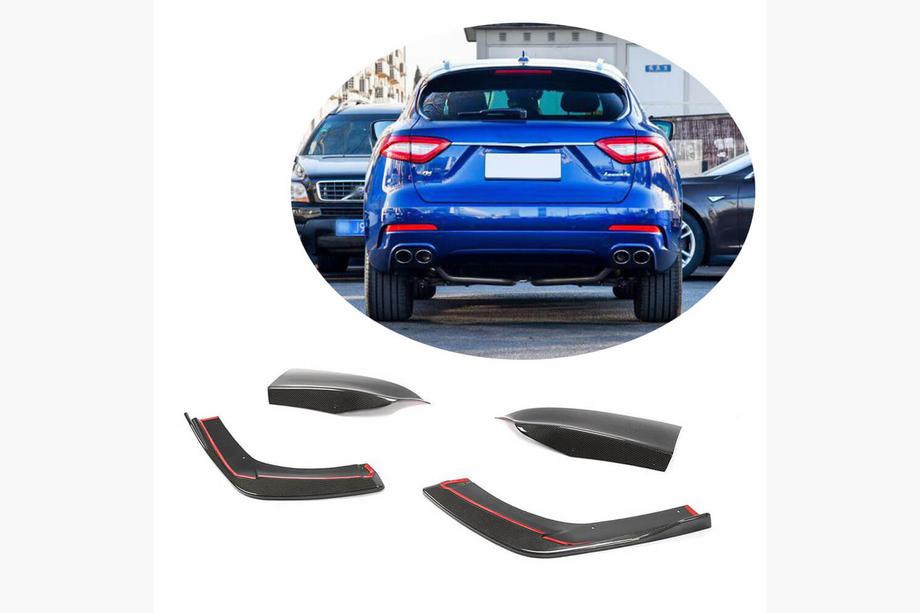 Maserati Levante 2016- гг. Накладка на задний бампер (карбон) Image