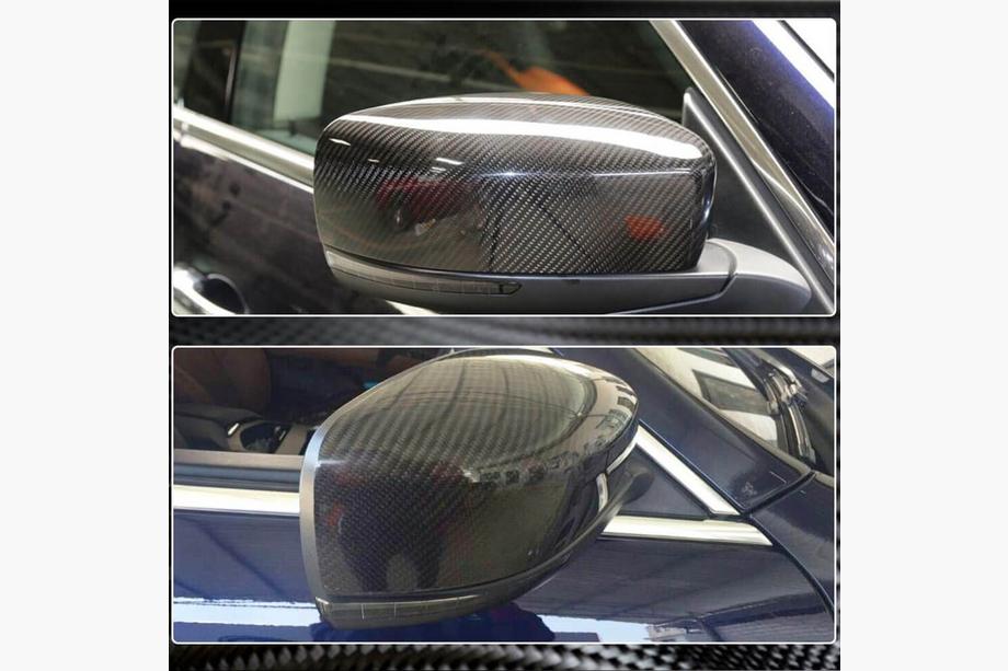 Maserati Quattroporte 2013-2023 гг. Накладки на Зеркала (2013-2017, Карбон) Фото 3