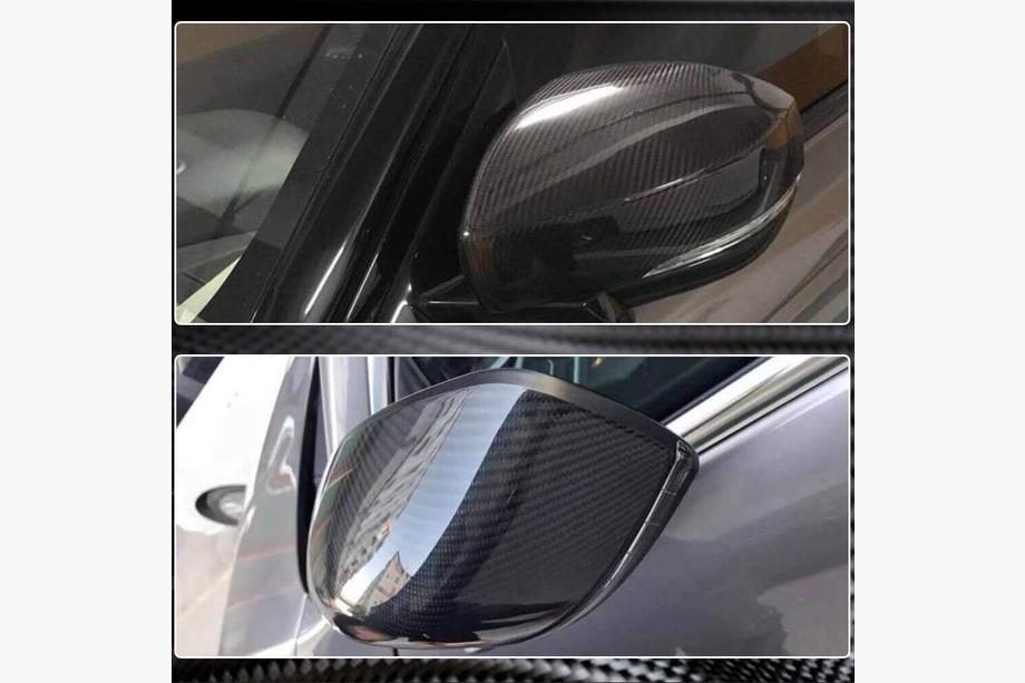 Maserati Quattroporte 2013-2023 гг. Накладки на Зеркала (2013-2017, Карбон) Фото 4