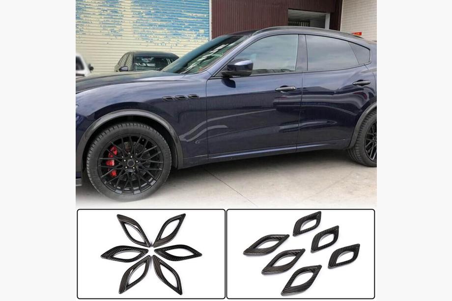 Maserati Quattroporte 2013-2023 гг. Карбоновые накладки на передние крылья (2013-2017) Фото 1