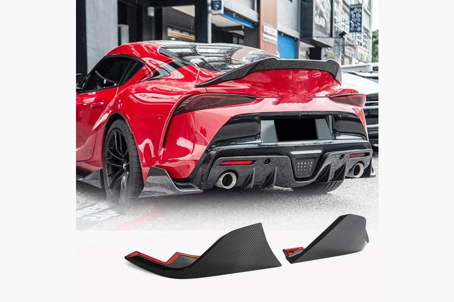 Toyota Supra 2019- гг. Накладка на задний бампер (карбон) Фото 1