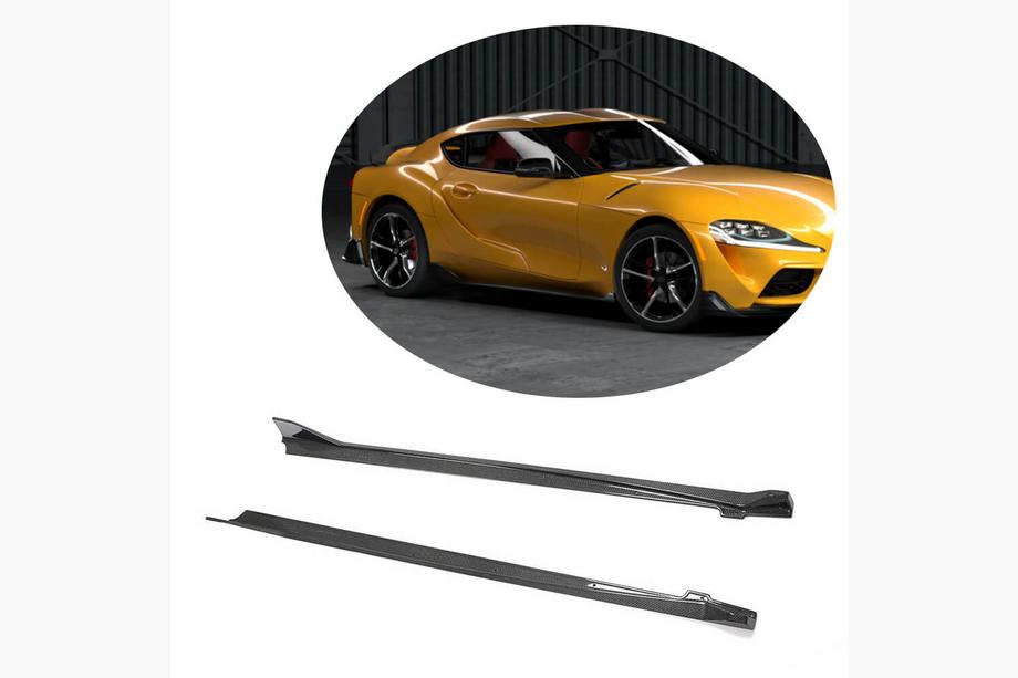 Toyota Supra 2019- гг. Боковые пороги (Карбон) Фото 2