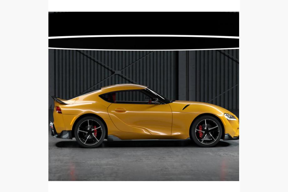 Toyota Supra 2019- гг. Боковые пороги (Карбон) Фото 5