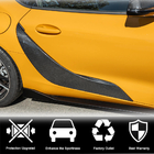 Toyota Supra 2019- гг. Накладки на двери (Карбон) фото 4