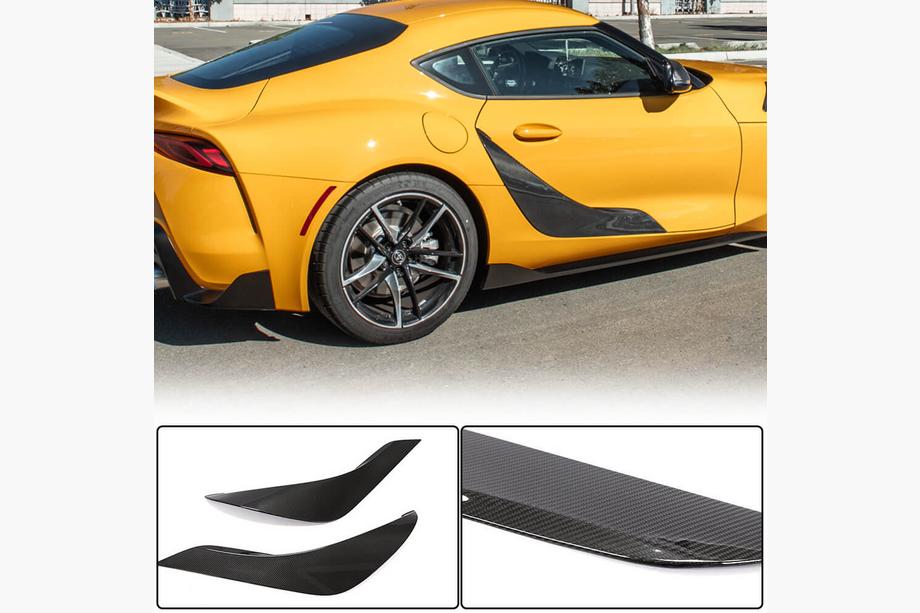 Toyota Supra 2019- гг. Накладки на двери (Карбон) Фото 2