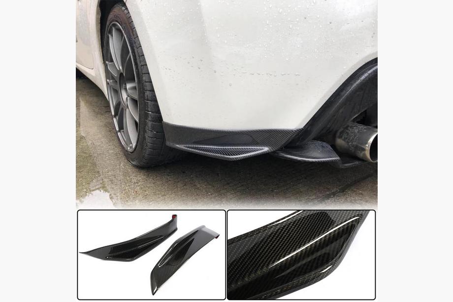 Subaru BRZ 2012-2021 гг. Накладка на Задний Бампер V1 (Карбон) Фото 1