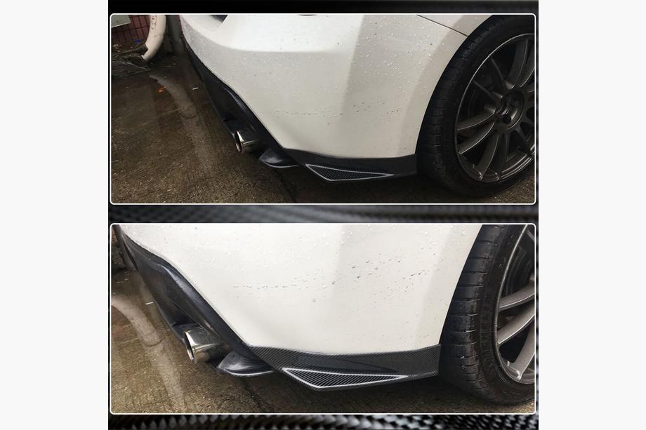 Subaru BRZ 2012-2021 гг. Накладка на Задний Бампер V1 (Карбон) Фото 4