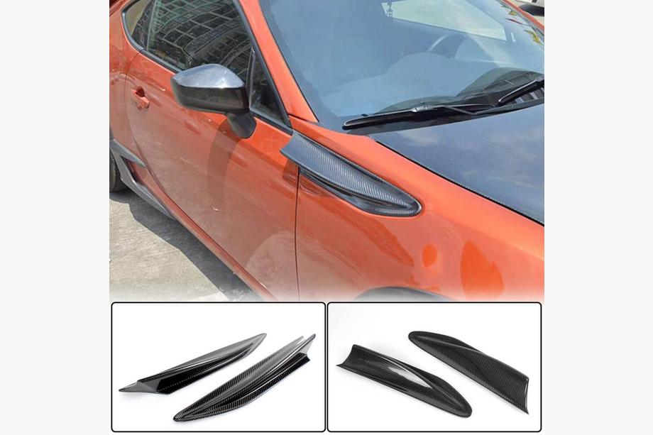 Subaru BRZ 2012-2021 гг. Накладки на передние крылья (Карбон) Фото 2