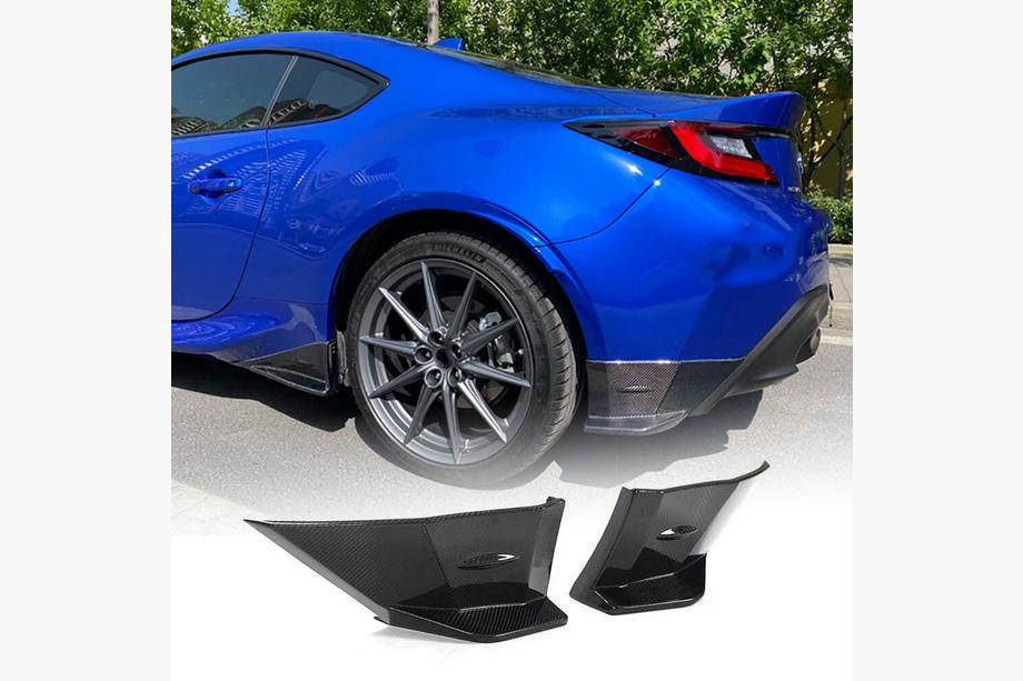 Subaru BRZ 2021- гг. Накладки на Задний Бампер V2 (Карбон) Фото 1