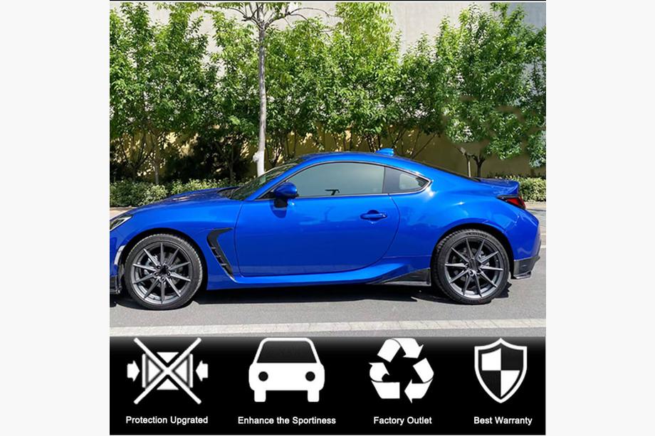 Subaru BRZ 2021- гг. Накладки на Задний Бампер V2 (Карбон) Фото 2