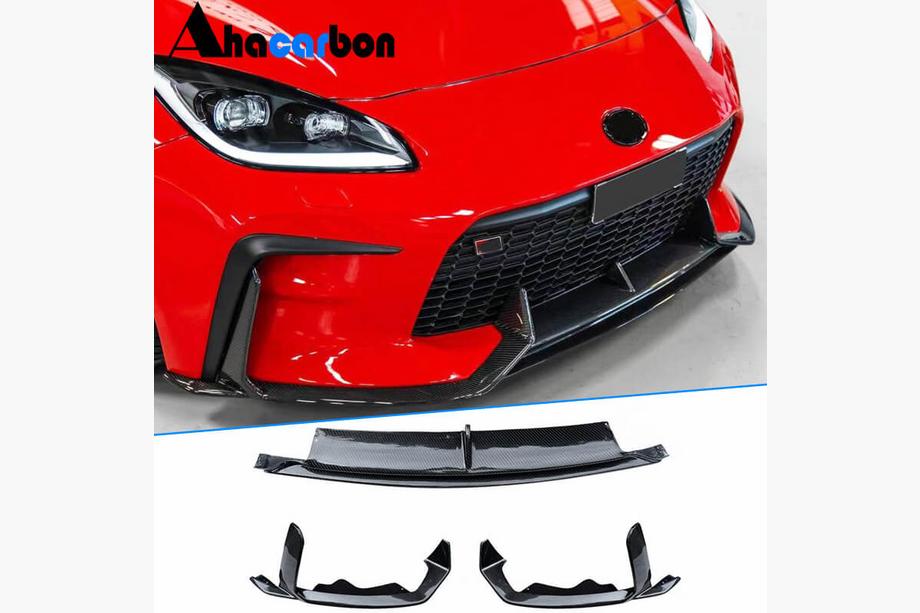 Subaru BRZ 2021- гг. Накладка на передний бампер Lip V2 (2021-2023, Карбон) Фото 1