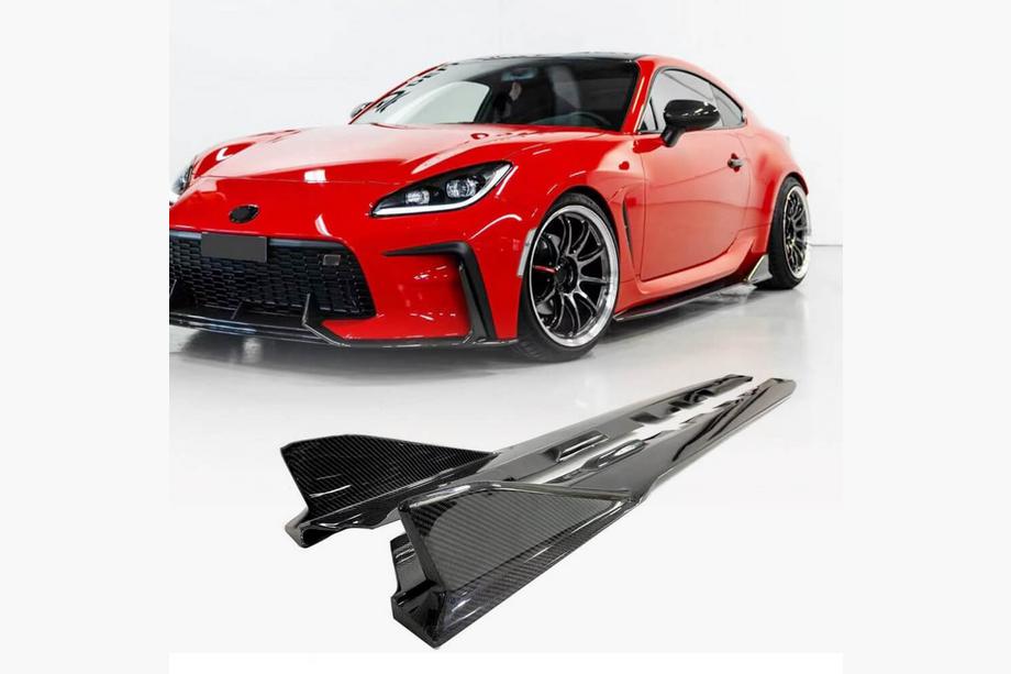 Subaru BRZ 2021- гг. Боковые Пороги V3 (Карбон) Фото 1