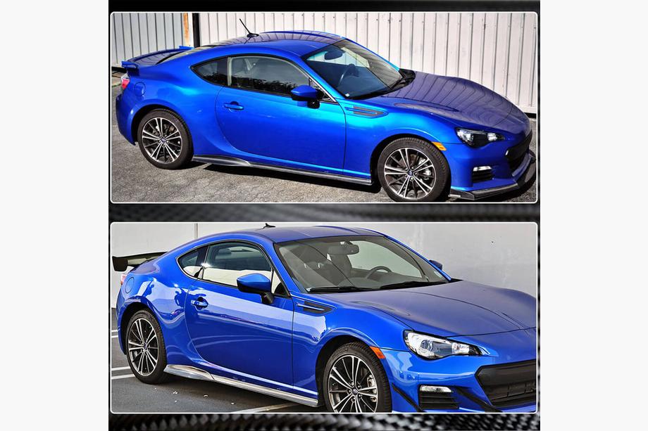 Subaru BRZ 2012-2021 гг. Боковые Пороги V1 (Карбон) Фото 3