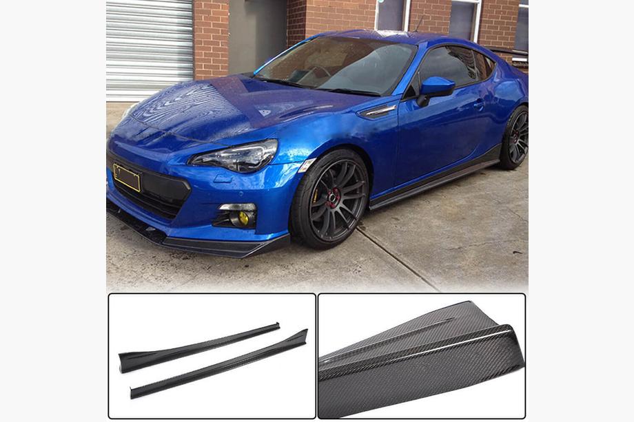 Subaru BRZ 2012-2021 гг. Боковые Пороги V2 (Карбон) Фото 1