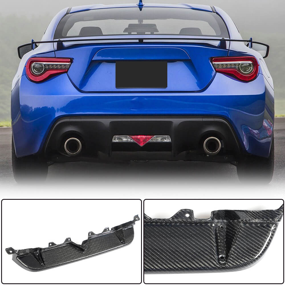 Дифузор заднього бампера V1 (Карбон) для Subaru BRZ 2012-2021 рр