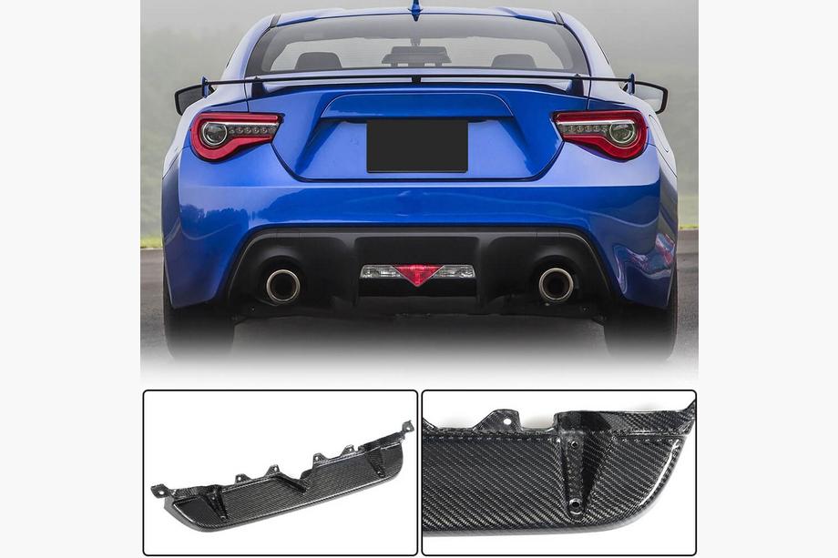 Subaru BRZ 2012-2021 гг. Диффузор заднего бампера V1 (Карбон) Фото 1