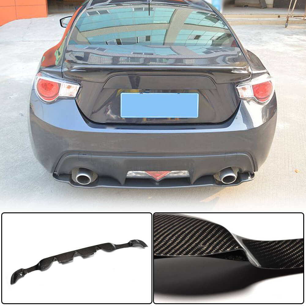 Дифузор заднього бампера V2 (Карбон) для Subaru BRZ 2012-2021 рр