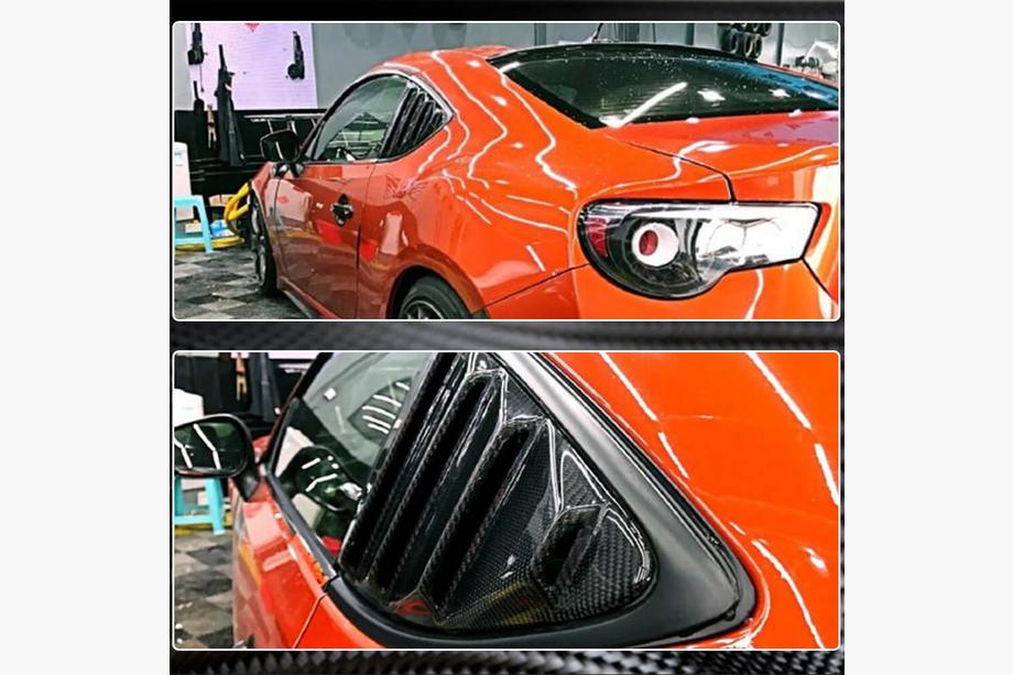Subaru BRZ 2012-2021 гг. Накладки на задние окна (карбон) Фото 5