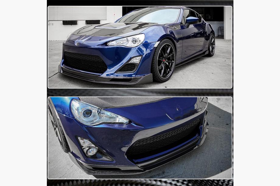 Subaru BRZ 2012-2021 гг. Передний Бампер Лип Спойлер (Карбон) Фото 4