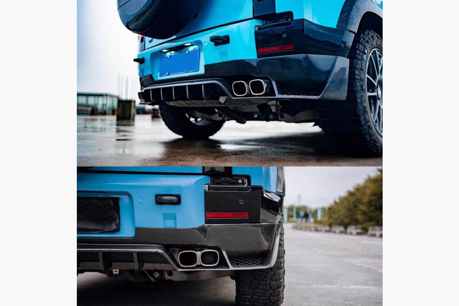 Land Rover Defender 2019- гг. Диффузор Заднего Бампера (Карбон) Фото 2